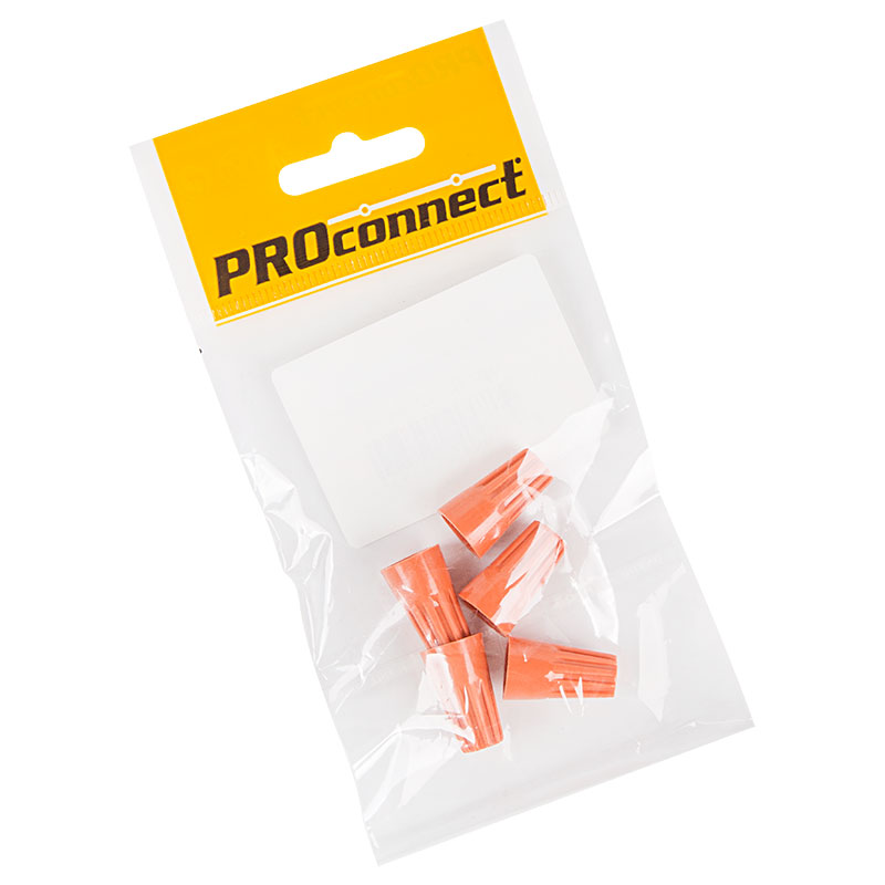 Соединительный изолирующий зажим PROconnect "СИЗ-3", 1,5-6 мм², оранжевый, 5 шт.