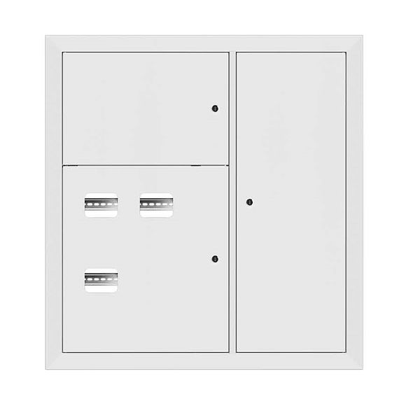 Щит этажный 3 кв. RAL9003 (1000x950x150) EKF Basic