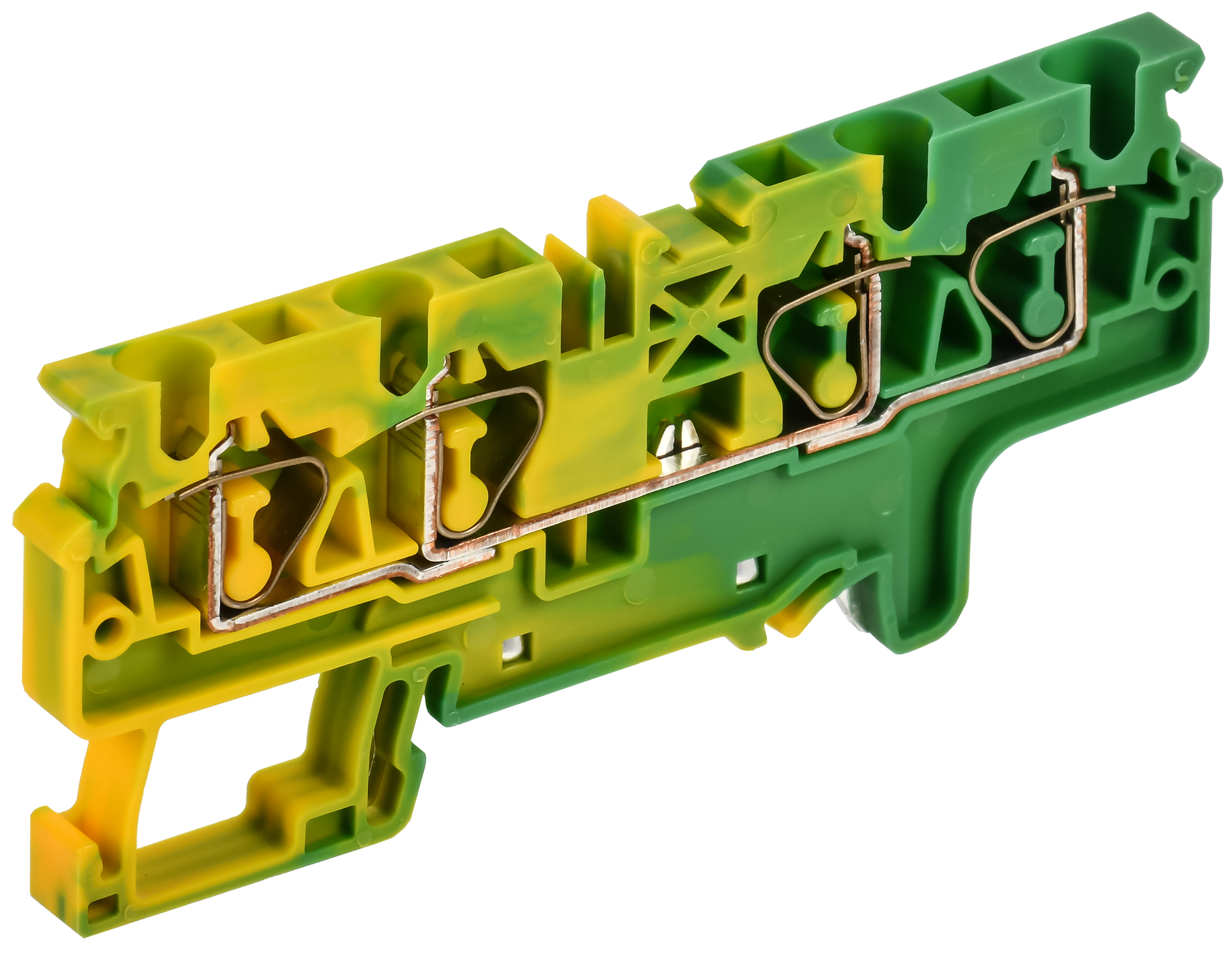ARMAFIX Клемма пружинная CX4-4 PE 4мм2 четырехконтактная заземляющая IEK
