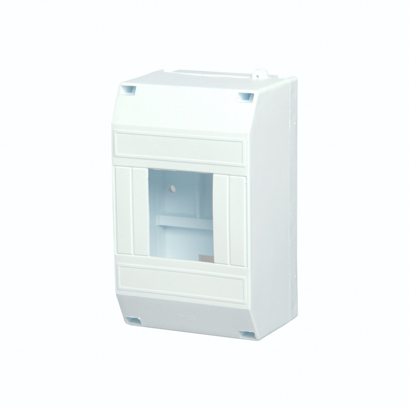 Бокс пластиковый КМПн 1/4 IP20 белый в инд. пакете REXANT