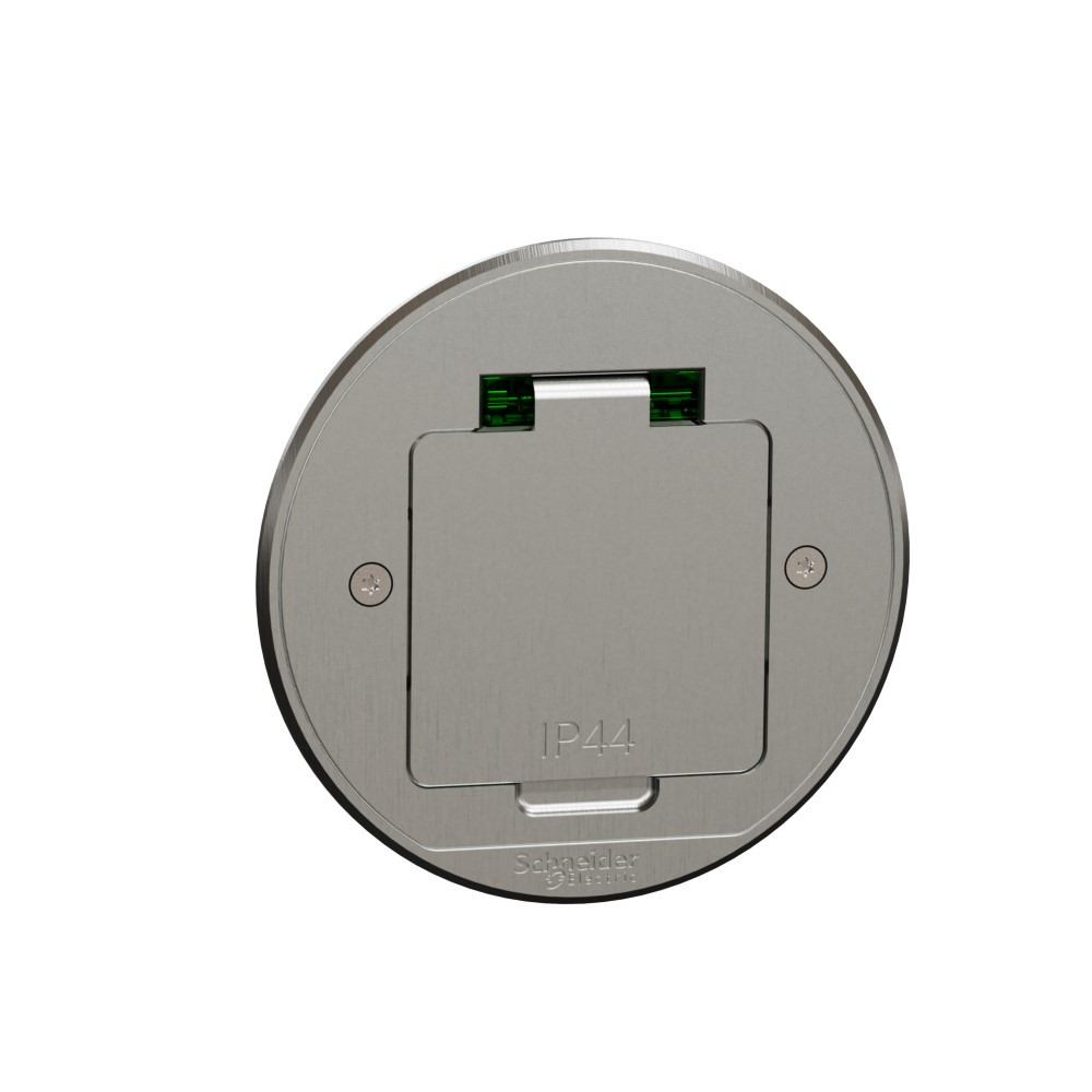 US+ Люк круглый XS 1роз.2К+З металл IP44