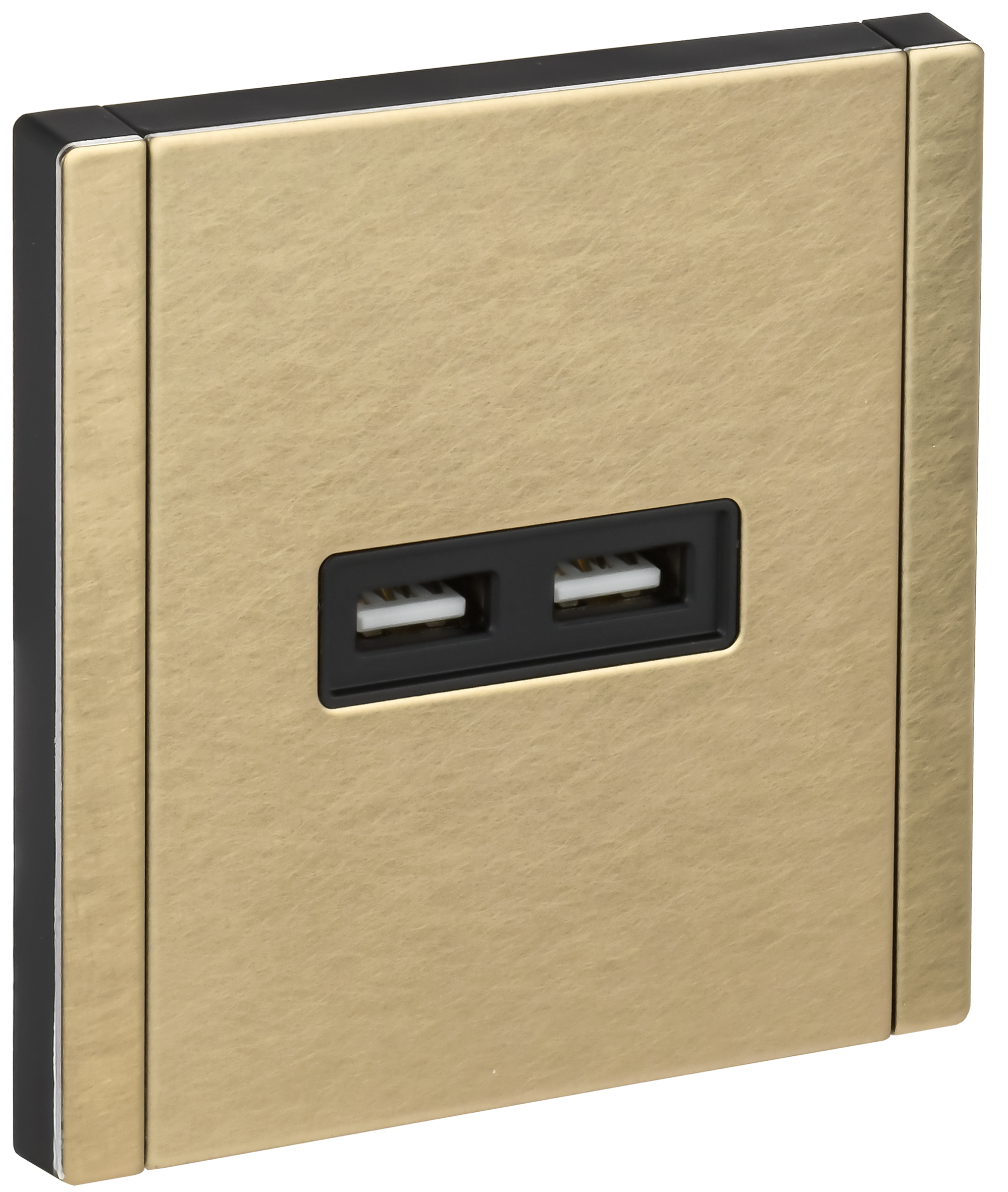 FORTE&PIANO Розетка USB A+A 3,1А FP649M металл шампань IEK