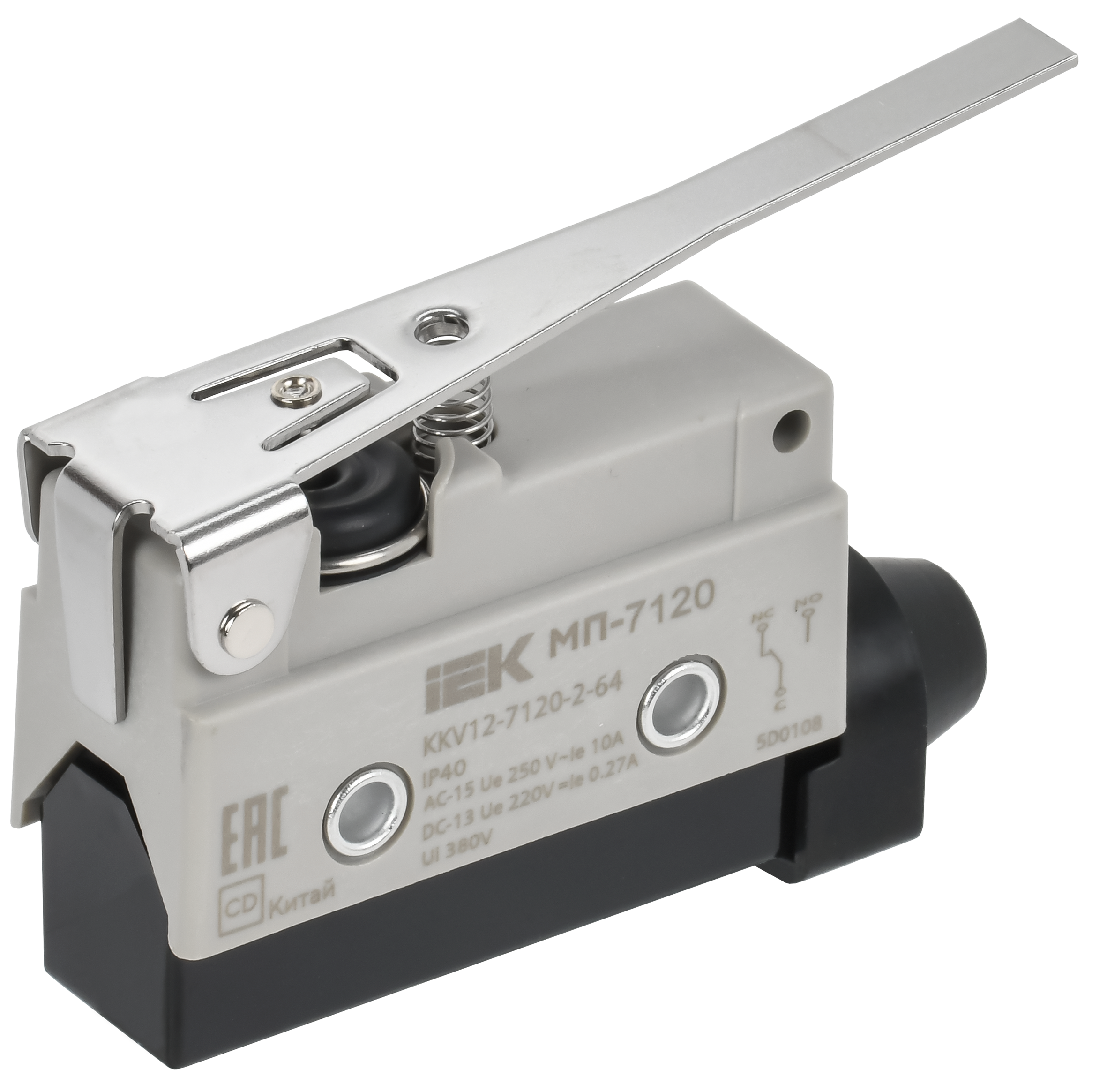 Микропереключатель концевой МП-7120 рычаг IP40 IEK