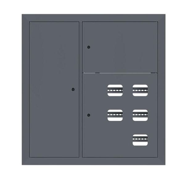 Щит этажный 5 кв. слаботочка слева RAL7024 (1000x950x150) EKF PROxima
