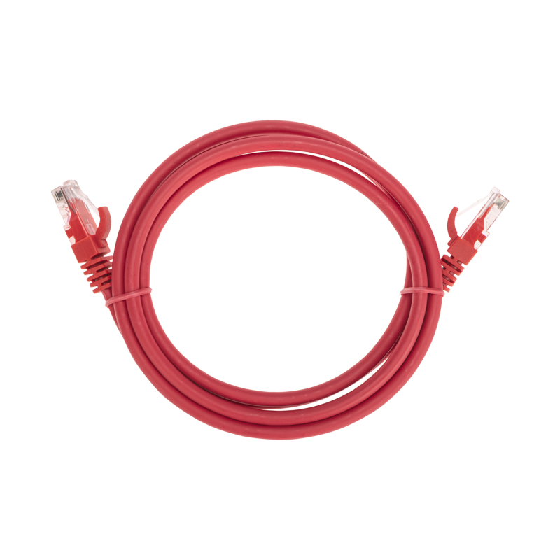 Шнур коммутационный патч-корд U/UTP, CAT 6, RJ45-RJ45, 26AWG, LSZH, красный, 1,5м REXANT