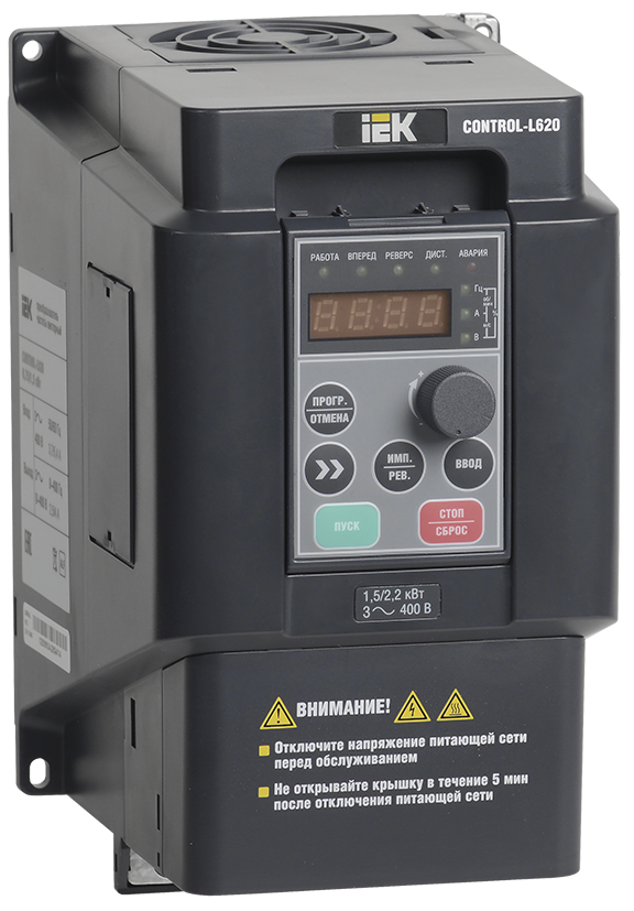 Преобразователь частоты CONTROL-L620 380В 3Ф 2,2-4кВт IEK