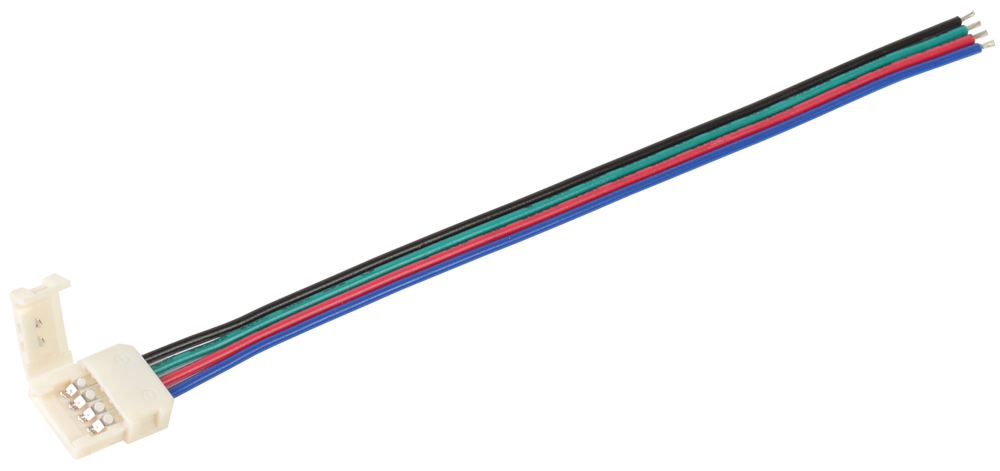 Коннектор 5шт RGB 10мм (15см-разъем) IEK