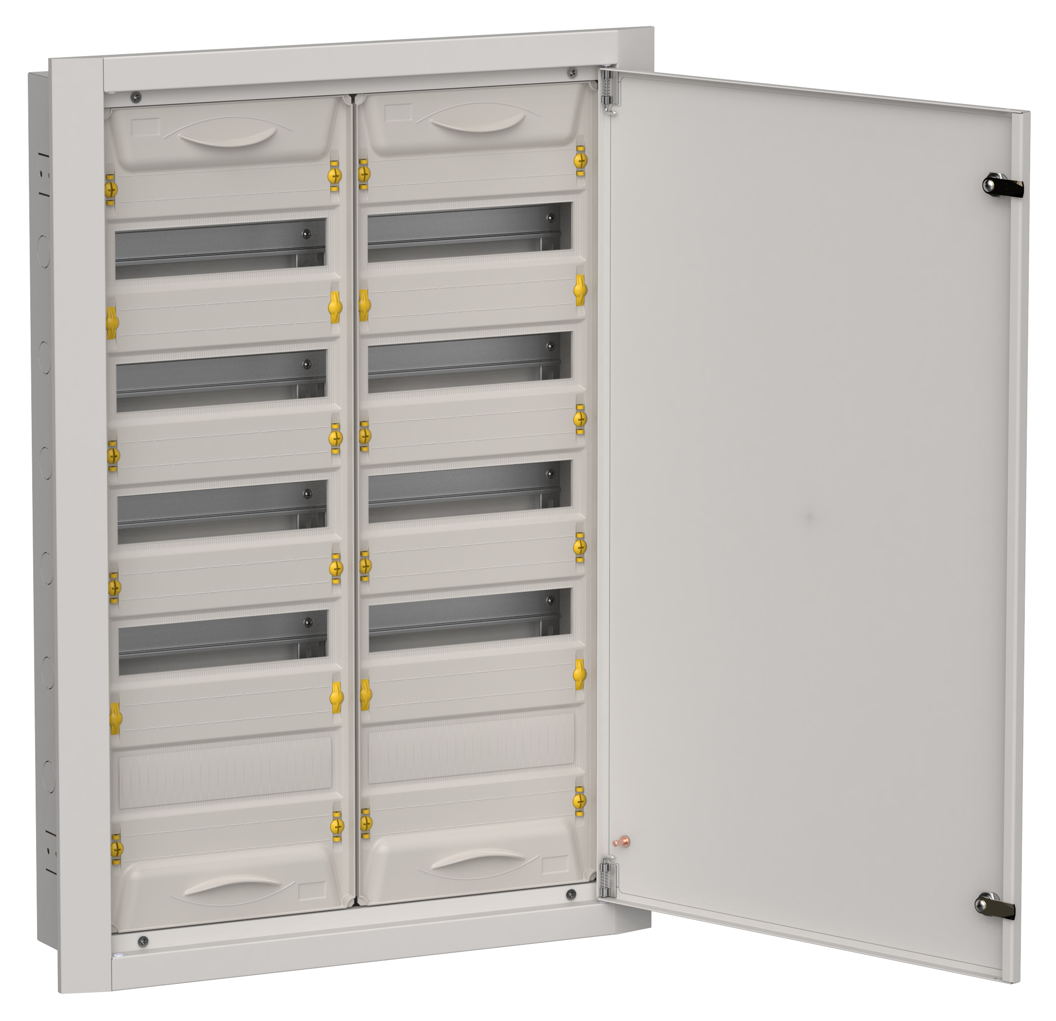TITAN 5 Корпус металлический ЩРв-120 (2х60) 880х625х130мм IP31 серый (одна дверь) IEK