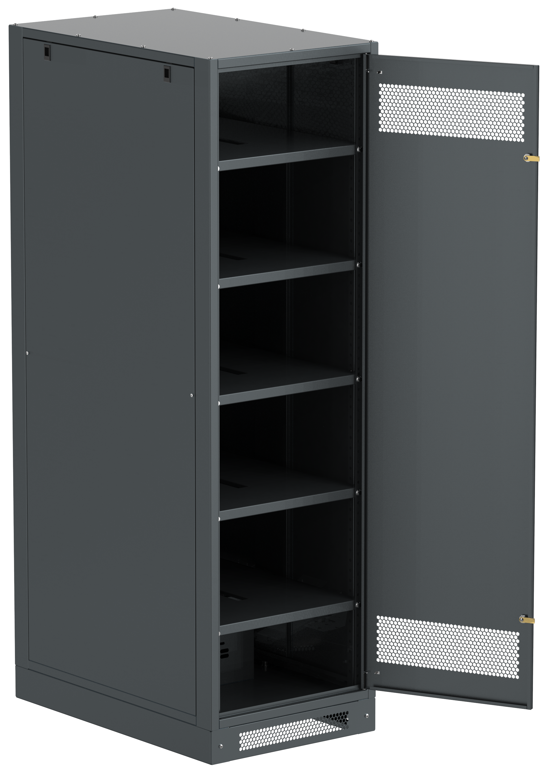 ITK LINEA B Шкаф аккумуляторный (пустой) 2000х600х950мм металлическая дверь черный