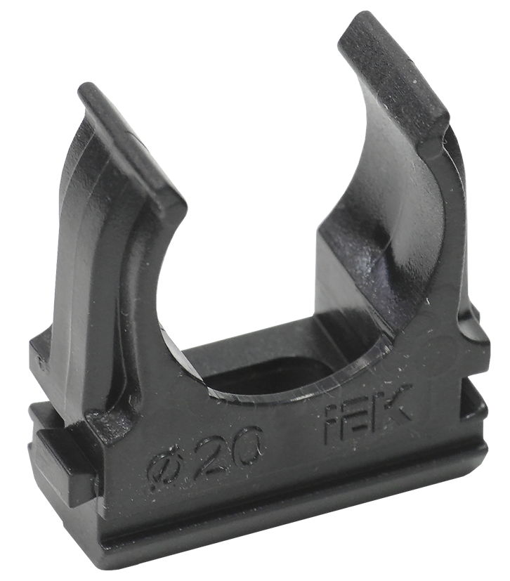 ELASTA Держатель с защелкой CF20 черный (10шт/компл) IEK
