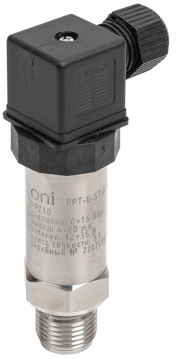 Преобразователь избыточного давления PPT10 0-4Бар 4-20мА G1/2 DIN43650 ONI