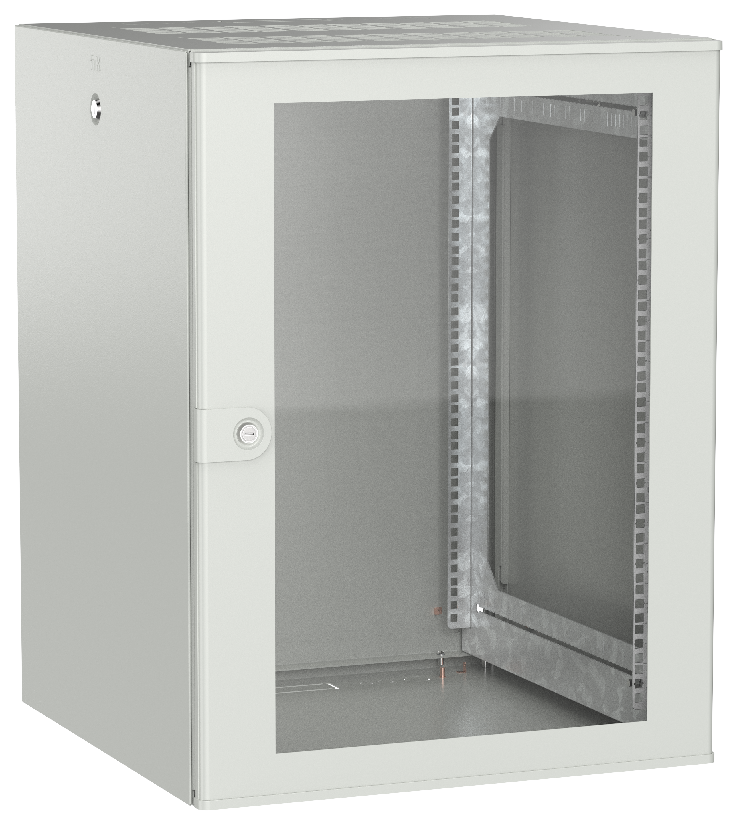 ITK UNITBOX W Шкаф настенный 15U 600х600мм дверь стеклянная серый