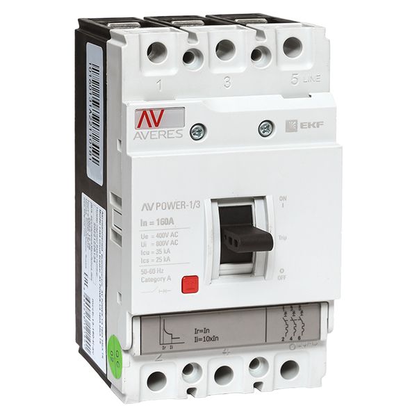 Выключатель автоматический в литом корпусе AV-POWER-1/3 160А 35кА TR EKF