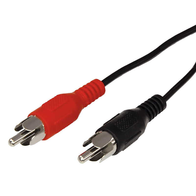 Шнур 2 RCA - 2 RCA, 1,5м, черный REXANT