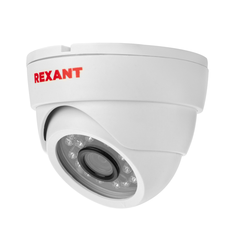 Купольная камера AHD 2.0Мп Full HD 1920x1080 (1080P), объектив 2.8мм, ИК до 30м REXANT