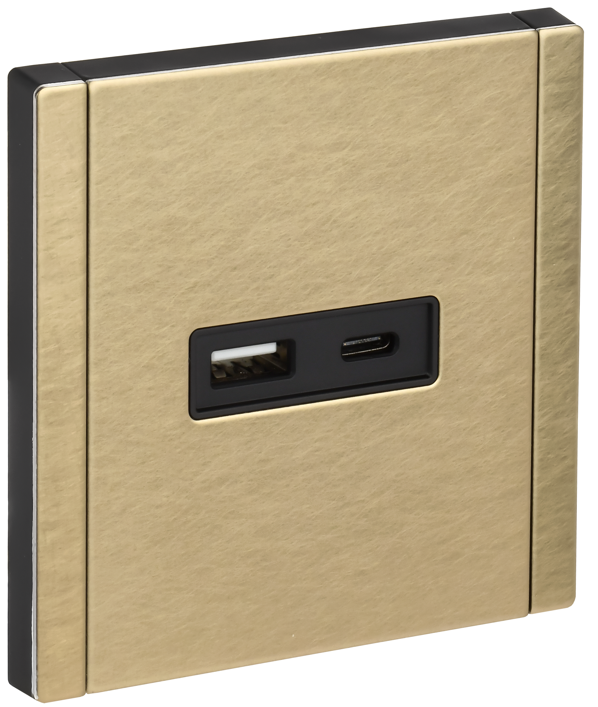 FORTE&PIANO Розетка USB A+C 3,1А FP650M металл шампань IEK