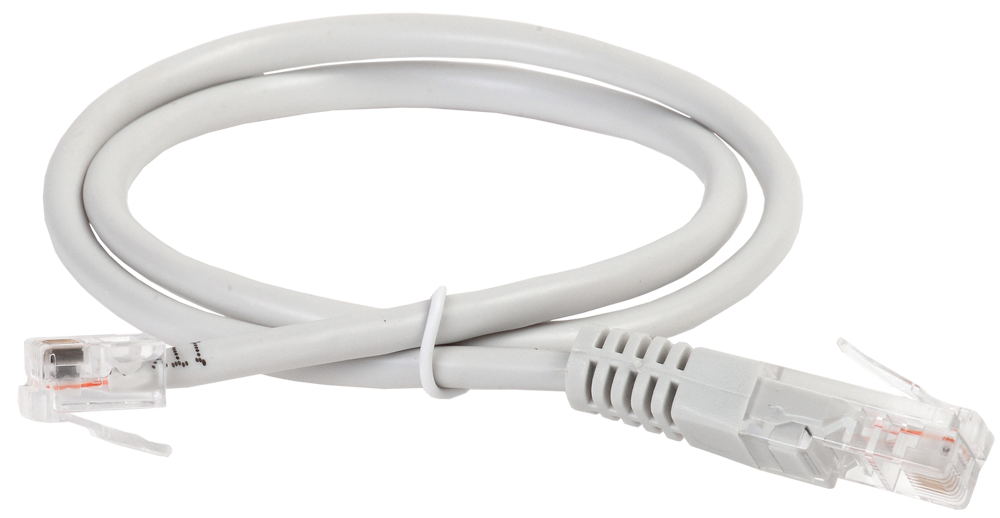 ITK Коммутационный шнур (патч-корд) RJ45-RJ12 2м серый