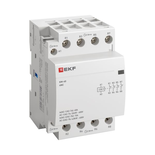 Контактор модульный КМ 40А 4NC 230В АС (3 мод.) PROXIMA EKF