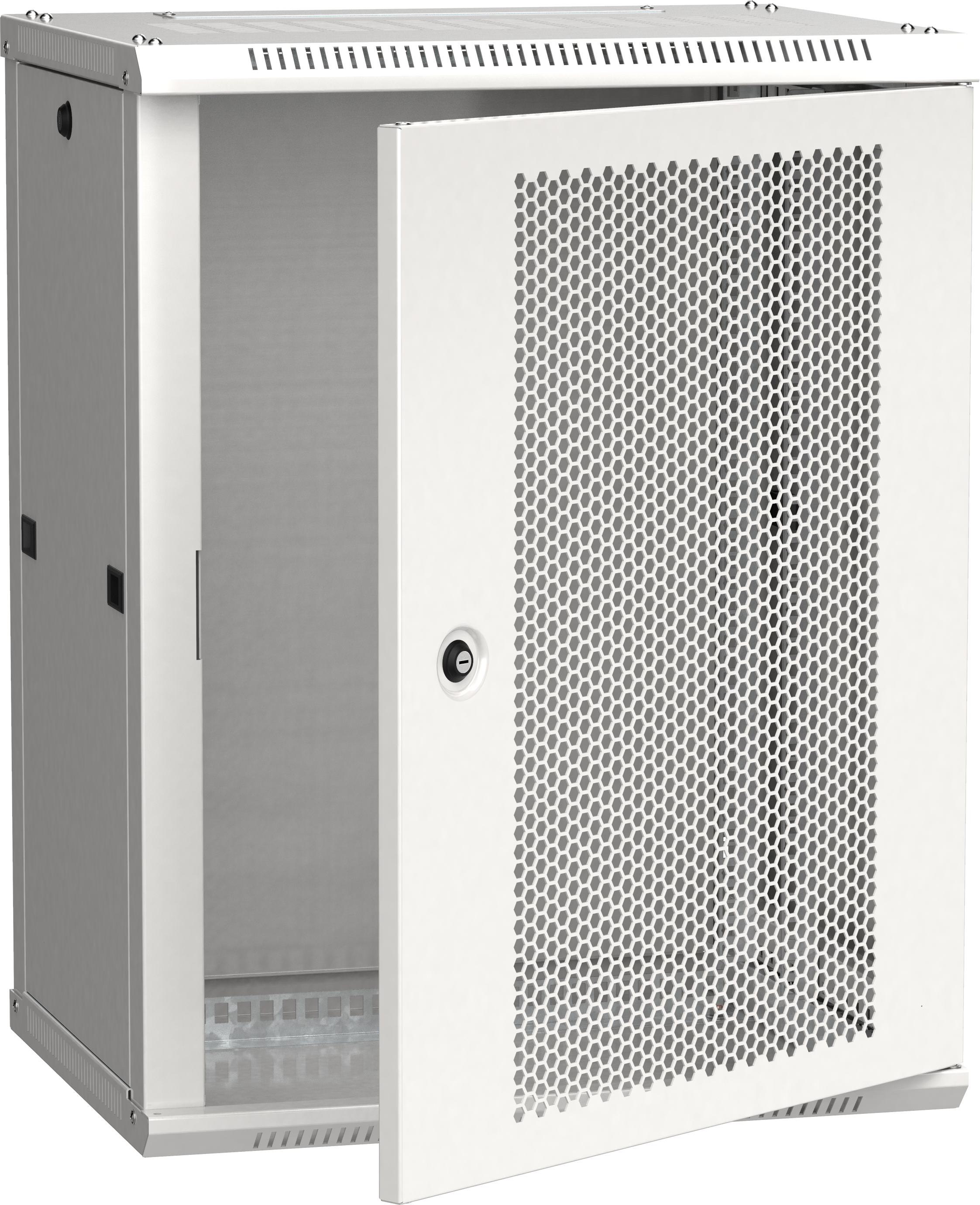 ITK Шкаф LINEA W 18U 600х450мм дверь перфорированная серый RAL7035