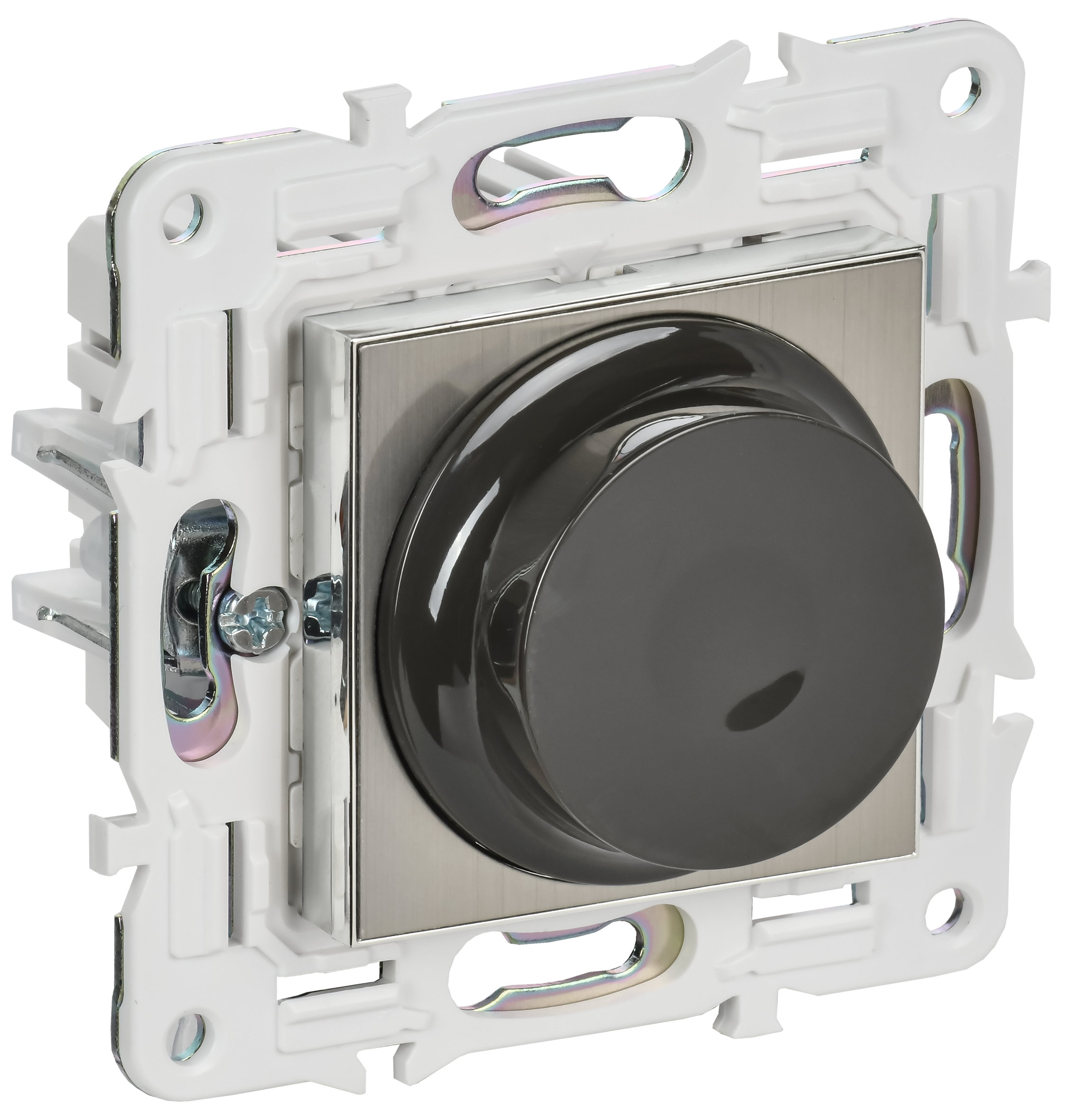 SKANDY Светорегулятор поворотный 600Вт SK-D01N металл никель IEK