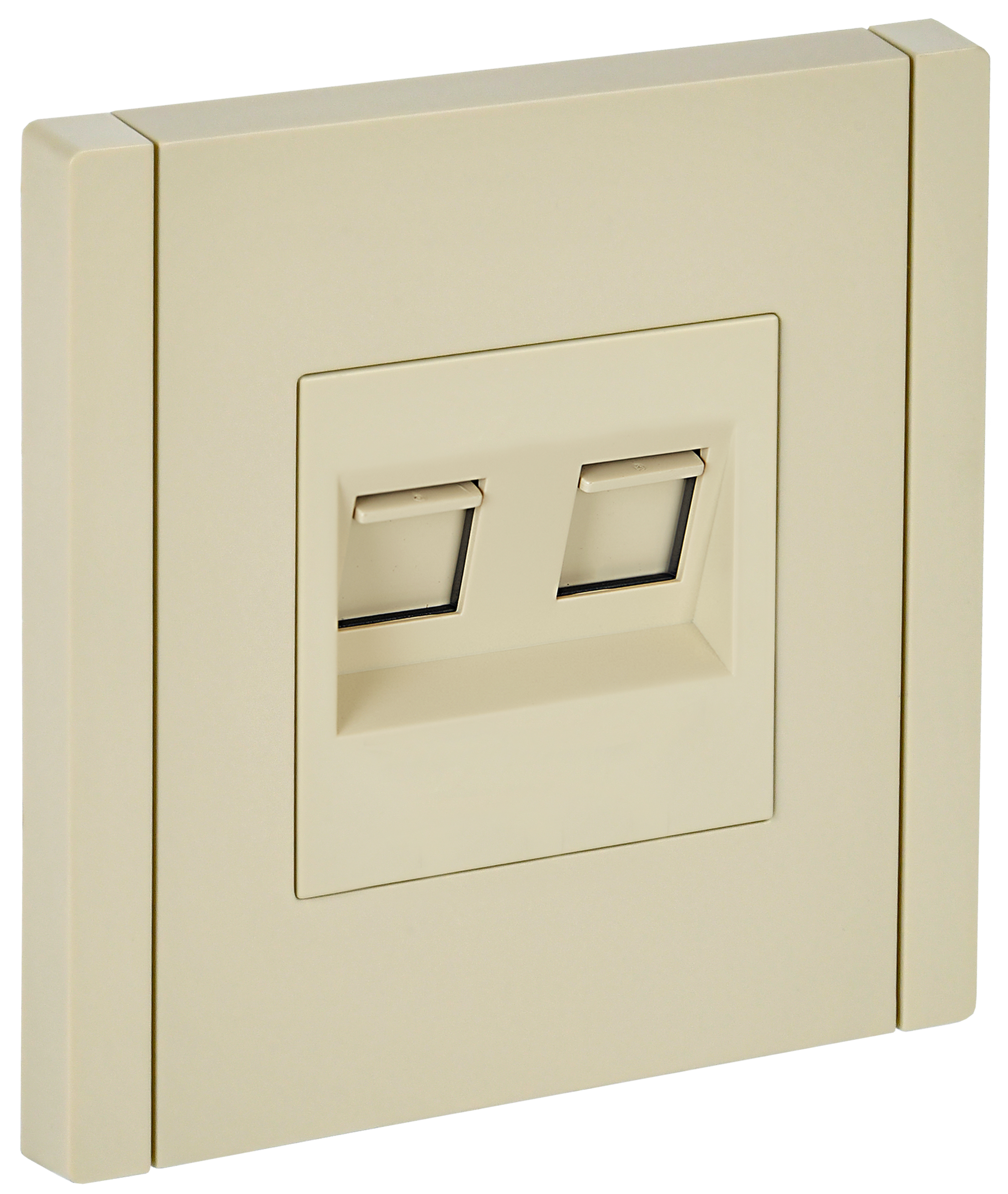 FORTE&PIANO Розетка двойная RJ11+RJ45 кат.5E FP435 ваниль IEK
