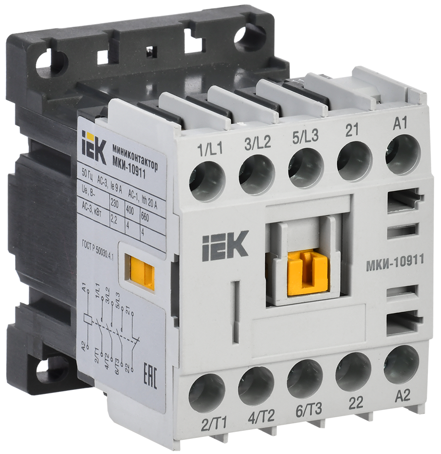 Миниконтактор МКИ-10911 9А 110В/АС3 1NC IEK