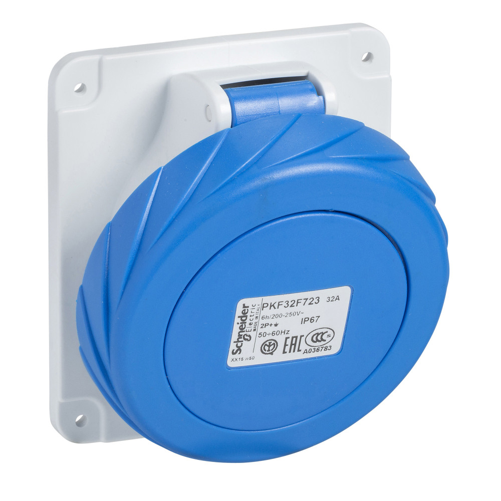 РОЗ СКР УСТ УГ ВИНТ 63A 3PT 200-250 IP67