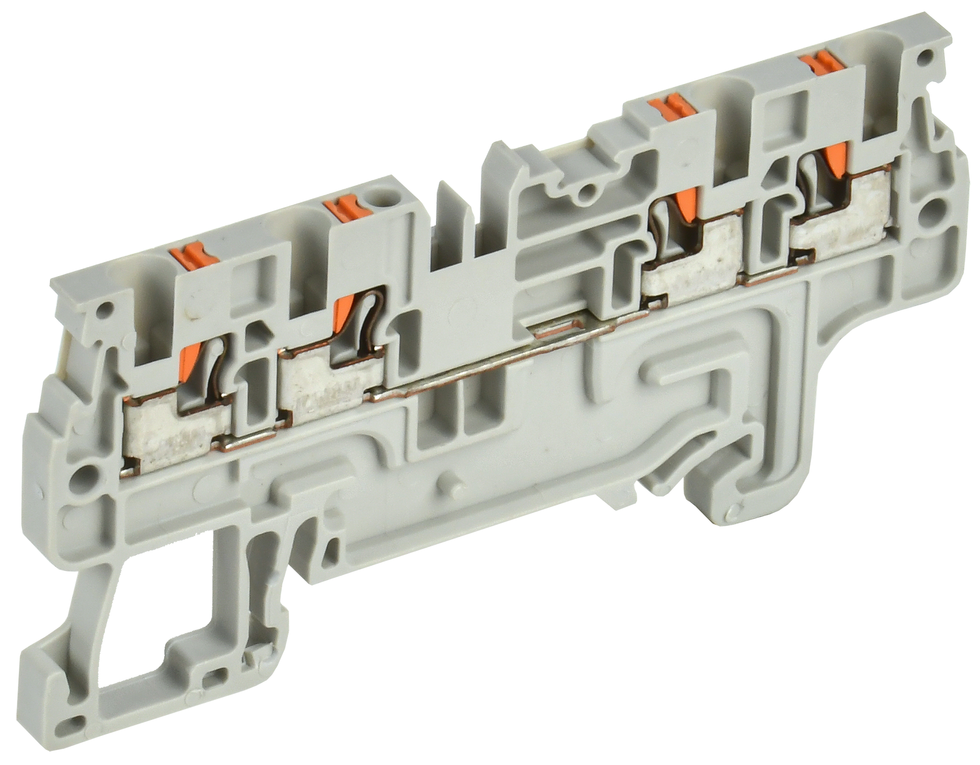 ARMAFIX Клемма пружин. Push-in CP-MC 4 вывода 1,5мм2 серая IEK