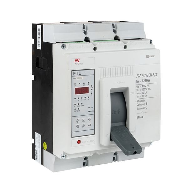 Выключатель автоматический в литом корпусе AV-POWER-5/3 1250А 70кА ETU4.0 EKF