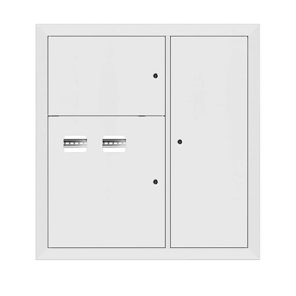 Щит этажный 2 кв. RAL9003 (1000x950x150) EKF Basic