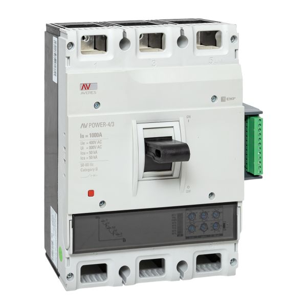 Выключатель автоматический в литом корпусе AV-POWER-4/3 1000А 50кА ETU2.2 EKF