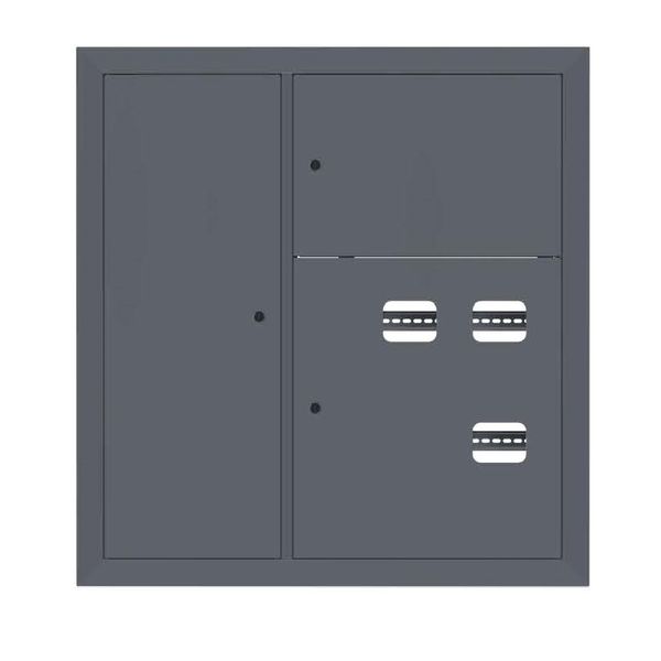 Щит этажный 3 кв. слаботочка слева RAL7024 (1000x950x150) EKF PROxima