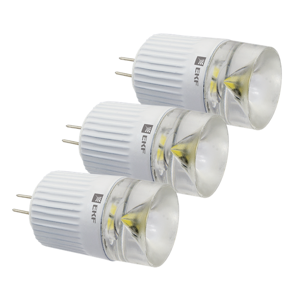 Лампа светодиодная FLL-G 2W 4000К G4 блистер (3 шт) EKF Simple