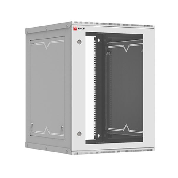 Шкаф телекоммуникационный настенный разборный 15U (600x650) дверь стекло, Astra серия EKF PROxima
