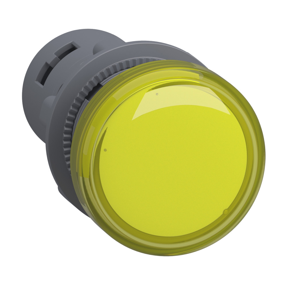 СИГНАЛЬНАЯ ЛАМПА 22ММ ЖЕЛТАЯ, ПЛАСТИК, LED, 220 В DC XA2EVMD8LC