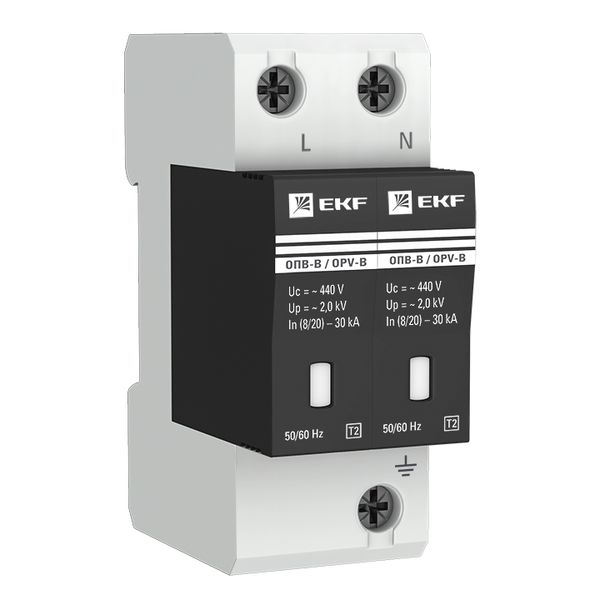 Ограничитель импульсных напряжений ОПВ-B/2P In 30кА 440В с сигн. EKF PROxima