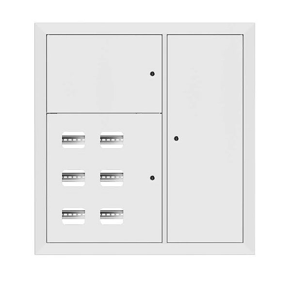 Щит этажный 6 кв. RAL9003 (1000x950x150) EKF Basic