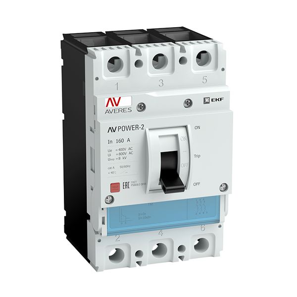 Выключатель автоматический в литом корпусе AV-POWER-1/3 10А 80кА TR EKF