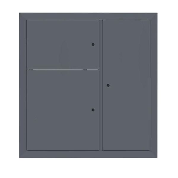 Щит этажный до 8 кв. без окон RAL7024 (1000x950x150) EKF PROxima