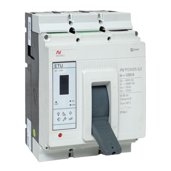 Выключатель автоматический в литом корпусе AV-POWER-5/3 1250А 70кА ETU6.2 EKF