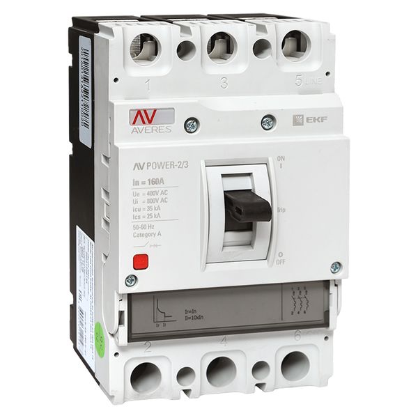 Выключатель автоматический в литом корпусе AV-POWER-2/3 160А 35кА TR EKF