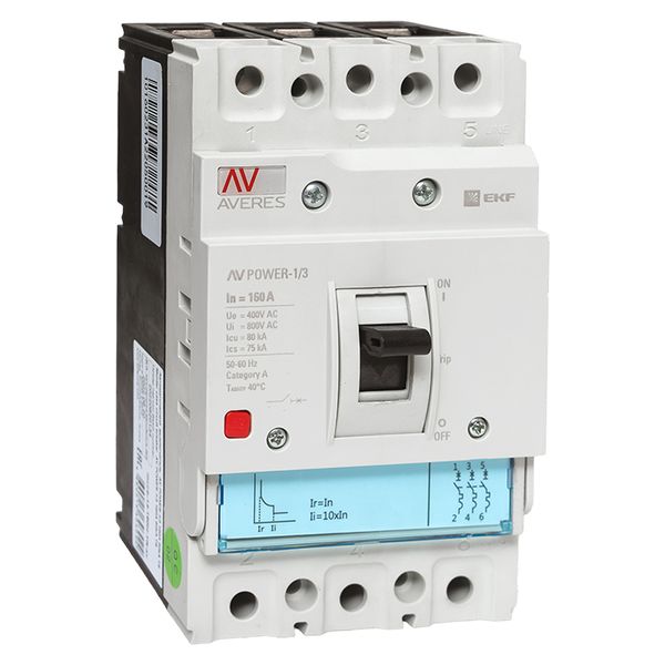 Выключатель автоматический в литом корпусе AV-POWER-1/3 160А 80кА TR EKF