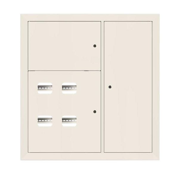 Щит этажный 4 кв. RAL9001 (1000x950x150) EKF Basic