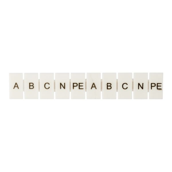 Маркеры для UT/ST/Push-in 2,5 с символами "A, B, C, N, PE" (100 шт.) EKF