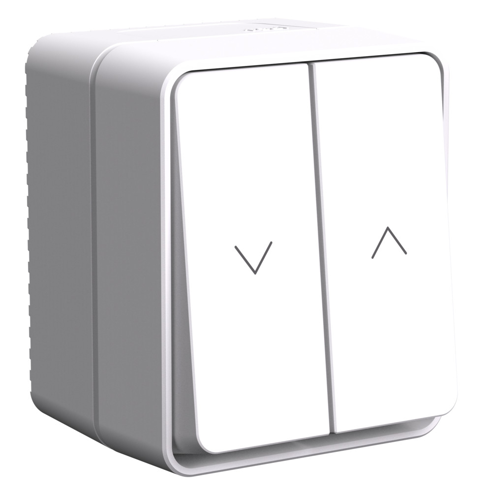 ATLASDESIGN PROFI IP54 2-клавишный ВЫКЛЮЧАТЕЛЬ ДЛЯ ЖАЛЮЗИ, 2хсх.4, БЕЛЫЙ