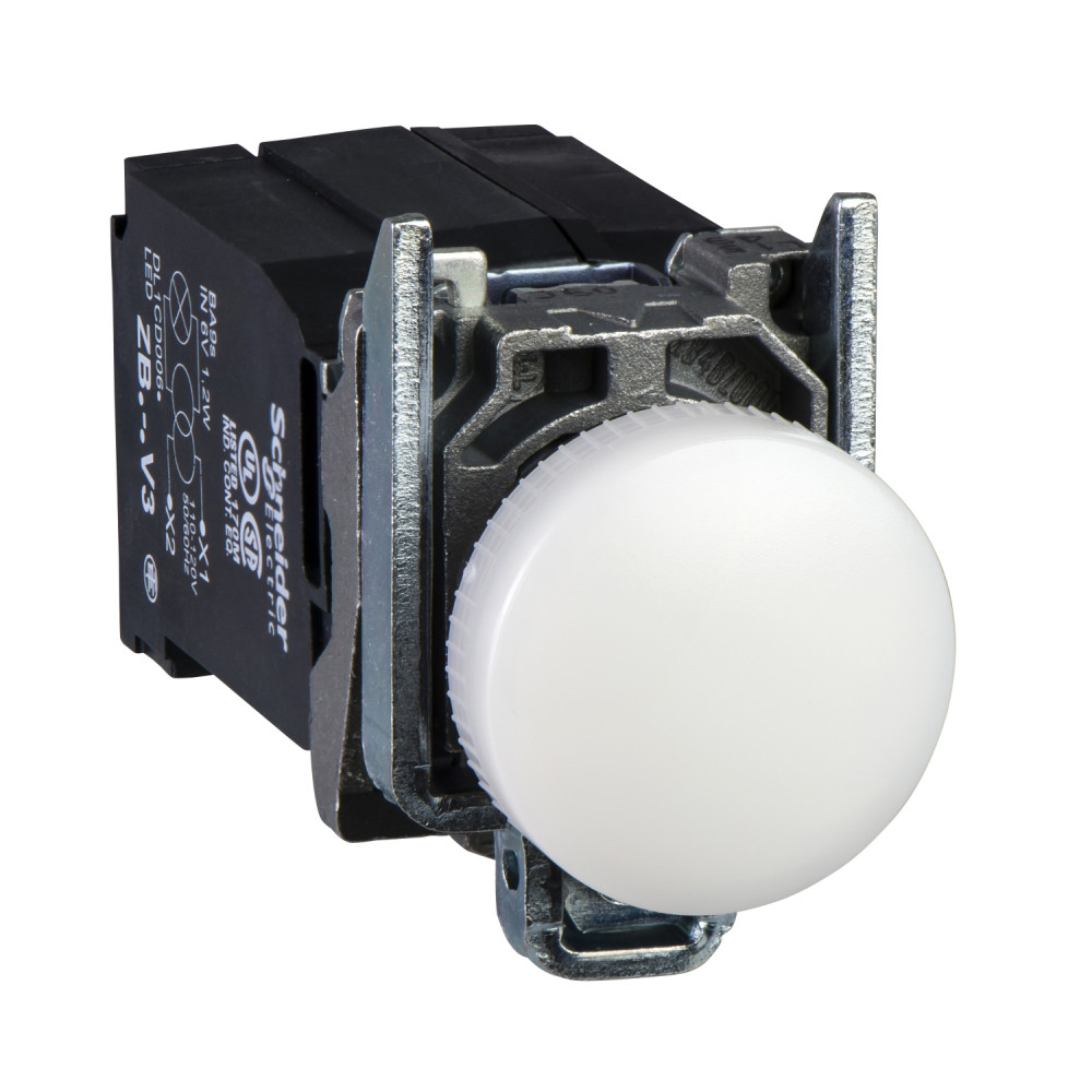 СИГН. ЛАМПА БЕЛ, 22 ММ, LED, 400 В, CUST