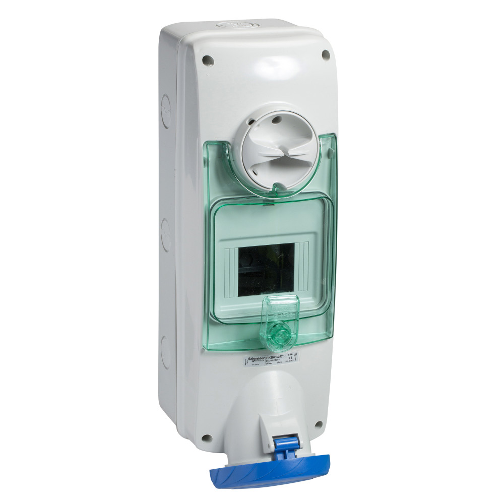 НАСТЕН РОЗ DIN 63A 2PE 200-250V IP65
