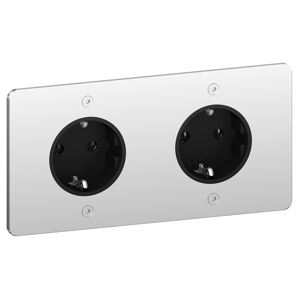 РОЗЕТКА 16Аx2 Schuko 2P+E