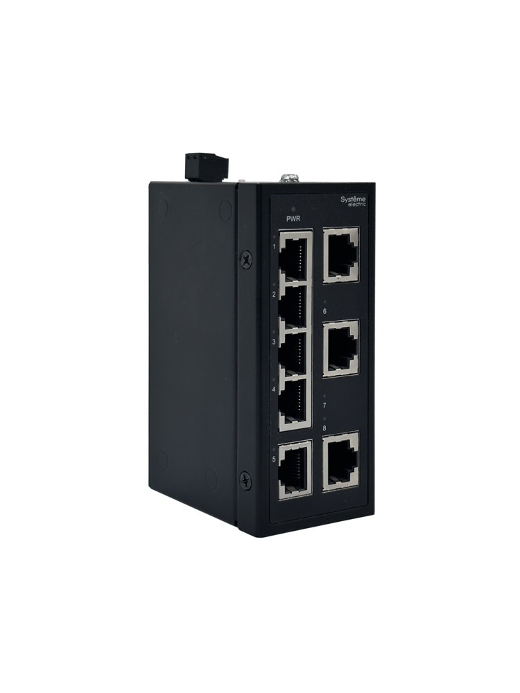 Неуправляемый промышленный коммутатор Ethernet, 8x10/100/1000BaseT