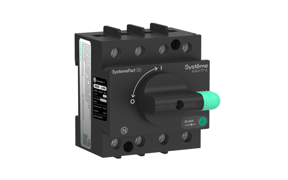 Выключатель-разъединитель SystemePact SD80 4P 50A